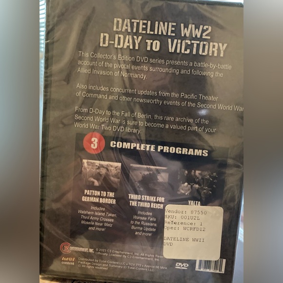 NWT Dateline WW2 D-Day to Victory DVD - Picture 2 of 4